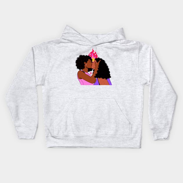 Kiss me Kids Hoodie by Rey Rey